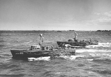 A photo of a Coast Guard cutter at Normandy A photo of a Coast Guard cutter at Normandy